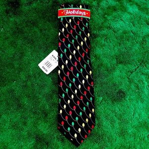 Kohl’s Black Christmas Lights Tie